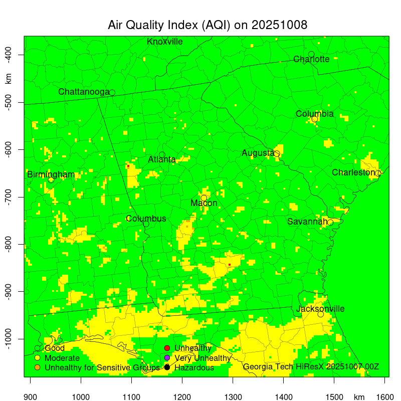 Daily Air Quality Forecast Map Not Found