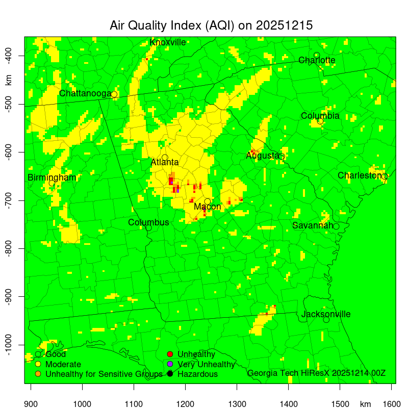Daily Air Quality Forecast Map Not Found