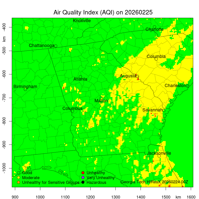 Daily Air Quality Forecast Map Not Found