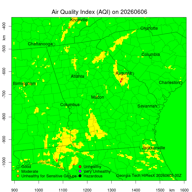 Daily Air Quality Forecast Map Not Found