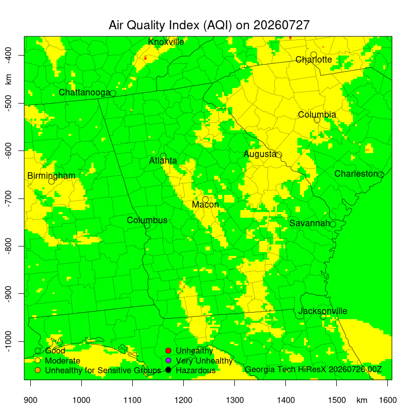 Daily Air Quality Forecast Map Not Found
