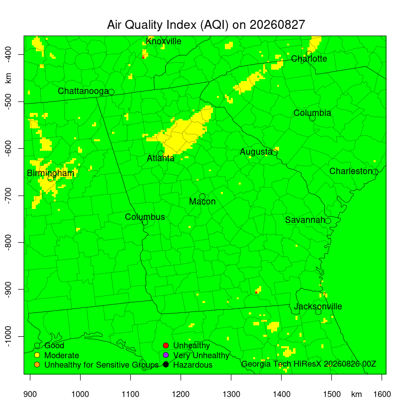 Daily Air Quality Forecast Map Not Found