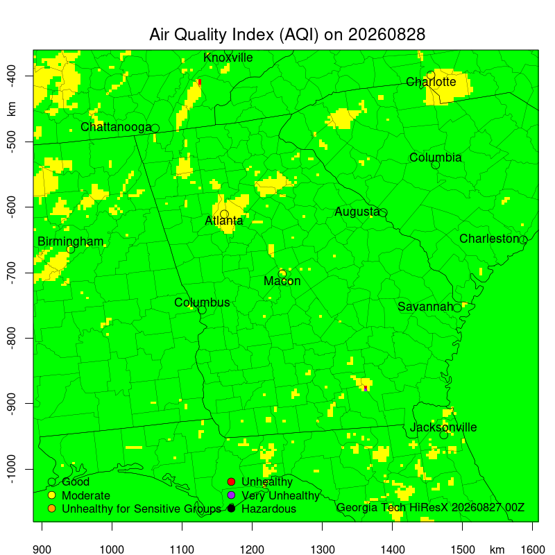 Daily Air Quality Forecast Map Not Found