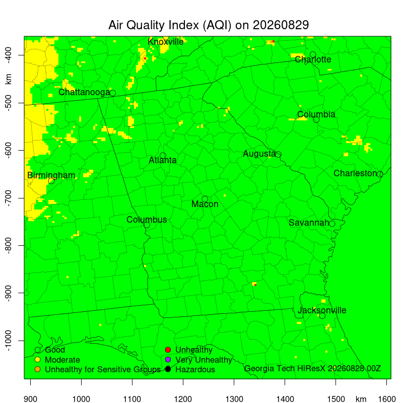 Daily Air Quality Forecast Map Not Found