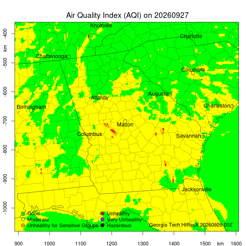 Daily Air Quality Forecast Map Not Found