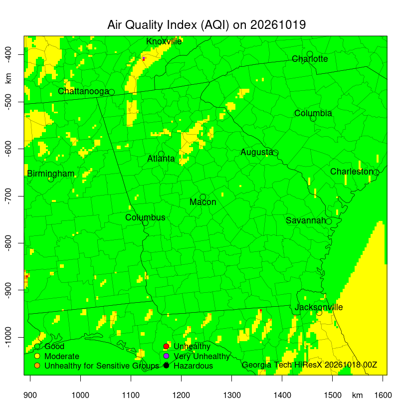 Daily Air Quality Forecast Map Not Found