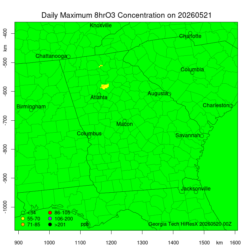 Daily Source Impact Forecast Map Not Found